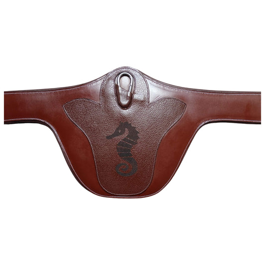 Brown Anatomical Leather Horse Girth – Padded Comfort Cinch - Youshaelia