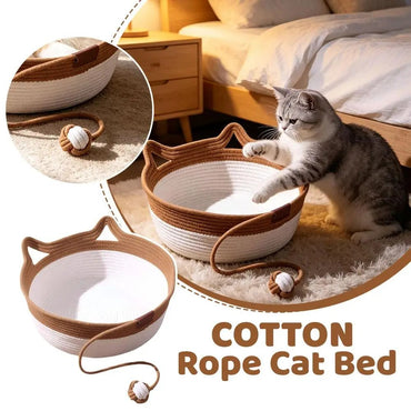 Kattenmand van Katoenen Touw